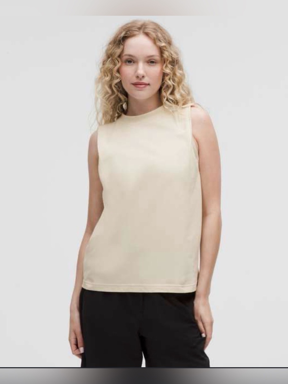 Lululemon Cotton Jersey Stitch-Detail Tank Top